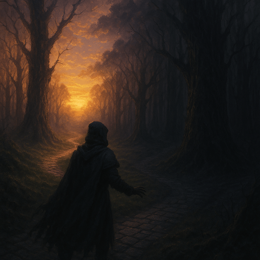 Cross roads of light and shadow